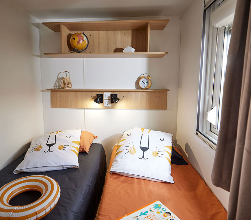 Kamer stacaravan model Premium 35m² - Camping Le Neptune Agde